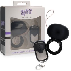 SPIRIT - ANILLO VIBRADOR CONTROL REMOTO NEGRO