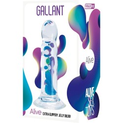 ALIVE - GALLANT PENE REALISTICO TRANSPARENTE 14 CM