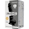 SILEXD - MODELO 1 PENE REALISTICO SILICONA PREMIUM SILEXPAN NEGRO 17.5 CM