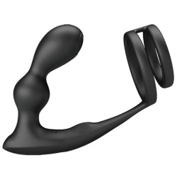 PRETTY LOVE - MARSHALL ANILLO PARA PENE + PLUG ANAL VIBRATORIO  CONTROL REMOTO