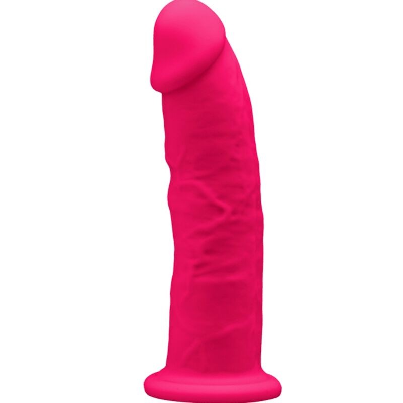 SILEXD - MODELO 2 PENE REALISTICO SILICONA PREMIUM SILEXPAN FUCSIA 15 CM