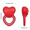 ARMONY - ANILLO VIBRADOR CORAZÓN ROJO