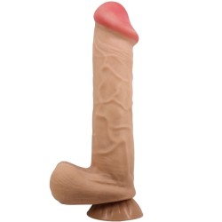 PRETTY LOVE - SLIDING SKIN SERIES DILDO REALÍSTICO CON VENTOSA PIEL DESLIZANTE 26 CM