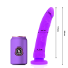 DELTA CLUB - TOYS DILDO LILA SILICONA MEDICA 20 CM -O- 4 CM