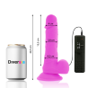 DIVERSIA - DILDO REALISTICO FLEXIBLE CON VIBRACION LILA 20.5 CM -O- 4.2 CM