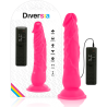 DIVERSIA - DILDO REALISTICO FLEXIBLE CON VIBRACION ROSA 21 CM -O- 4.9 CM