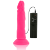 DIVERSIA - DILDO REALISTICO FLEXIBLE CON VIBRACION ROSA 23 CM -O- 4.3 CM