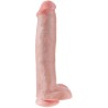 KING COCK - PENE REALISTICO CON TESTICULOS 34.2 CM NATURAL