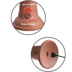 KING COCK - ELITE REALISTIC DILDO VIBRATING  SILICONE 15.2 CM CARAMEL