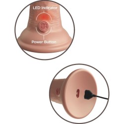 KING COCK - ELITE REALISTIC DILDO VIBRATING  SILICONE 20.3 CM