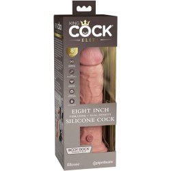 KING COCK - ELITE DILDO REALISTICO VIBRADOR  SILICONA 20.3 CM