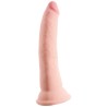 KING COCK - DILDO TRIPLE DENSIDAD 18 CM