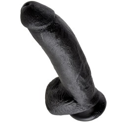 KING COCK - 9 PENE REALISTICO NEGRO 22.9 CM