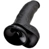 KING COCK - 9 PENE REALISTICO NEGRO 22.9 CM