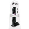 KING COCK - 11 PENE REALISTICO NEGRO 28 CM