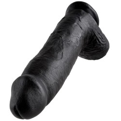 KING COCK - 12 PENE REALISTICO NEGRO 30.48 CM