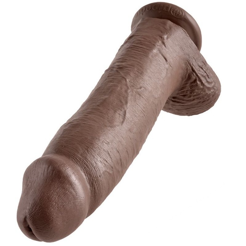 KING COCK - 12 PENE REALISTICO MARRON 30.48 CM