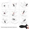 ARMONY - KYLIN DEDAL VIBRADOR  PLUG ANAL CONTROL REMOTO NEGRO