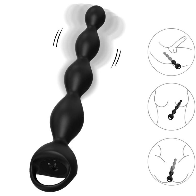 ARMONY - VIBRADOR DEDAL PLUG ANAL NEGRO