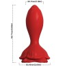 ARMONY - ROSA VIBRADOR  PLUG ANAL PEQUEÑO CONTROL REMOTO ROJO