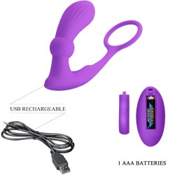 PRETTY LOVE - WARREN VIOLET ANAL RING  VIBRATOR