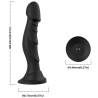 ARMONY - DILDO VIBRADOR  PLUG ANAL CONTROL REMOTO NEGRO