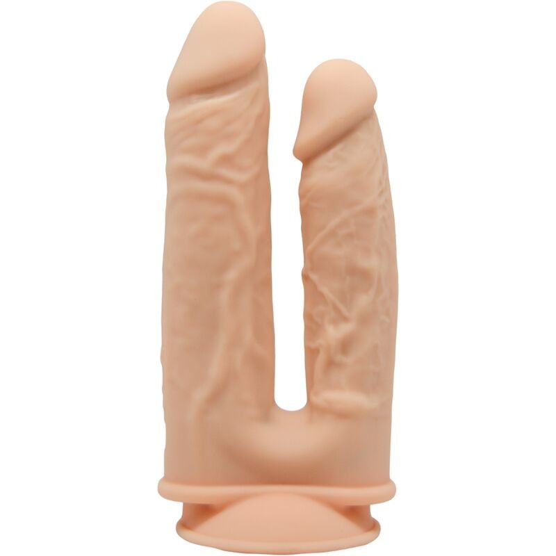 SILEXD - MODELO 1 PENE REALISTICO DOBLE PENETRACION VIBRADOR SILICONA PREMIUM SILEXPAN 17.5 / 19.5 CM