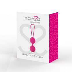 MORESSA - OSIAN THREE ENTRENAMIENTO SUELO PELVICO 85 gr PREMIUM SILICONA ROSA