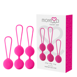 MORESSA - OSIAN SET Osian One 51 Gr / Osian Two 101 Gr / Osian Three 85 gr PREMIUM SILICONA ROSA