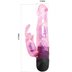 BAILE - GIVE YOU LOVER VIBRADOR CON RABBIT ROSA