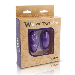 WOMANVIBE - ALSAN HUEVO CONTROL REMOTO SILICONA MORADO