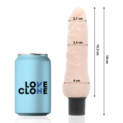 LOVECLONE - SVEN SELF LUBRICATION VIBRADOR 18.5 CM -O- 3.3 CM