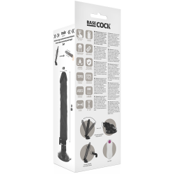 BASECOCK - VIBRADOR REALÍSTICO CONTROL REMOTO NATURAL 21 CM -O- 4 CM