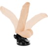 BASECOCK - VIBRADOR REALISTICO ARTICULABLE CONTROL REMOTO NEGRO 21 CM -O- 5 CM