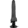 BASECOCK - VIBRADOR REALÍSTICO CONTROL REMOTO NATURAL CON TESTÍCULOS 20 CM -O- 4 CM