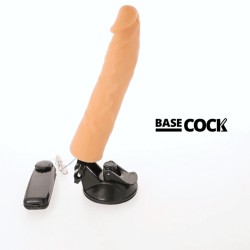 BASECOCK - VIBRADOR REALISTICO CONTROL REMOTO NEGRO 21 CM -O- 4 CM