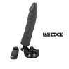 BASECOCK - VIBRADOR REALÍSTICO CONTROL REMOTO NATURAL 21 CM -O- 4 CM