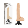 BASECOCK - VIBRADOR REALISTICO 2-1 NEGRO 18.5 CM -O- 4 CM