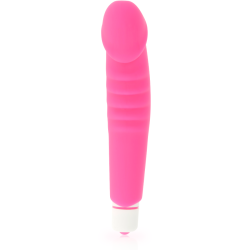 DOLCE VITA - REALISTIC PLEASURE VIBRADOR SILICONA ROSA