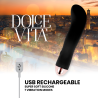 DOLCE VITA - VIBRADOR RECARGABLE TWO NEGRO 7 VELOCIDADES