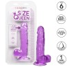 CALEXOTICS - SIZE QUEEN DILDO LILA 15.3 CM