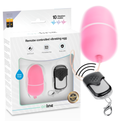 ONLINE - HUEVO VIBRADOR CONTROL REMOTO M ROSA