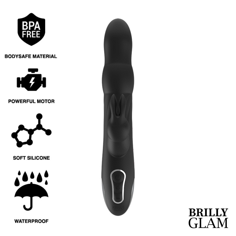 BRILLY GLAM - MOEBIUS RABBIT VIBRATOR  ROTATOR COMPATIBLE CON WATCHME WIRELESS TECHNOLOGY