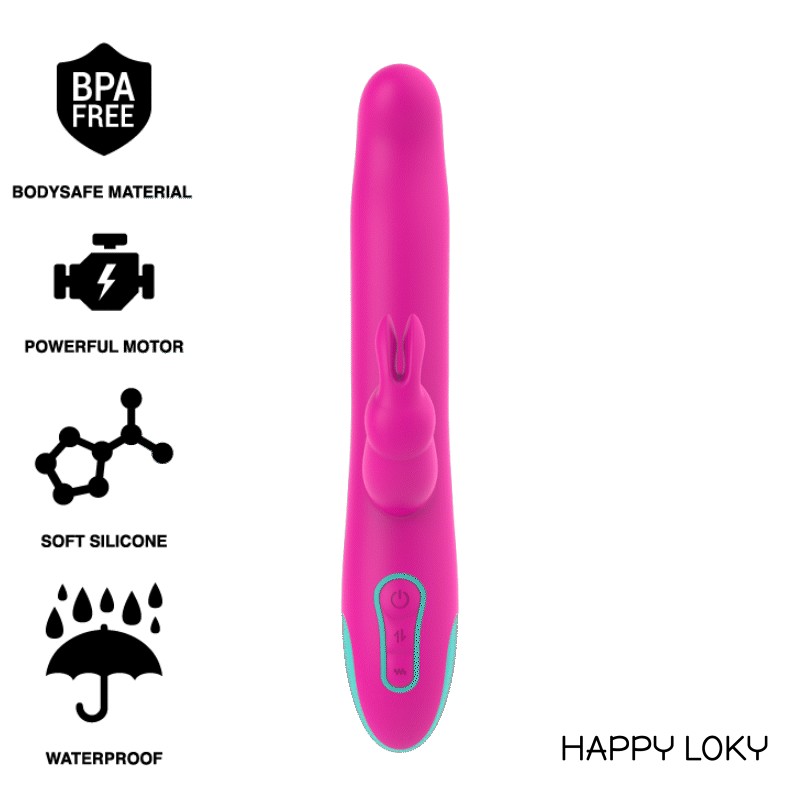 HAPPY LOKY - PLUTO RABBIT VIBRATOR  ROTATOR + MANDO CONTROL REMOTO WATCHME