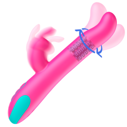HAPPY LOKY - PLUTO RABBIT VIBRATOR  ROTATOR + WATCHME REMOTE CONTROL