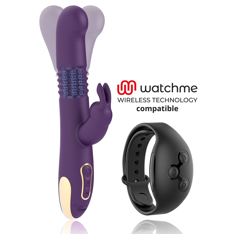 TREASURE - BASTIAN RABBIT UP  DOWN, ROTATOR  VIBRATOR COMPATIBLE CON WATCHME WIRELESS TECHNOLOGY