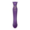 ZALO - QUEEN SET PULSE WAVE CLIT STIM MORADO