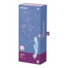 SATISFYER - TRIPLE OH VIBRADOR HÍBRIDO AZUL