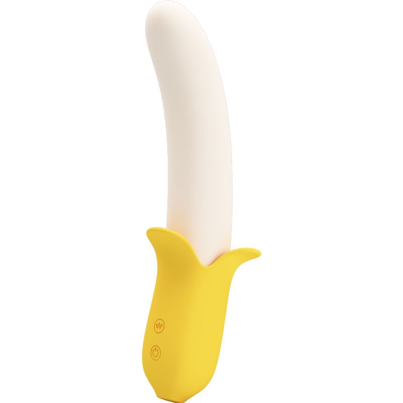 PRETTY LOVE - BANANA GEEK SUPER POWER 7 VIBRATIONS UPDOWN SILICONE BLACK