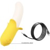 PRETTY LOVE - BANANA GEEK SUPER POWER 7 VIBRATIONS UPDOWN SILICONE BLACK